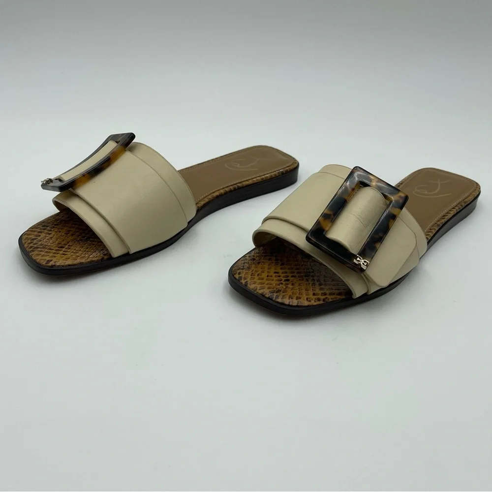 Sam Edelman Inez Slide-SZ 8M-Sand Leather Sandals- MSRP $120 - Picture 11 of 13